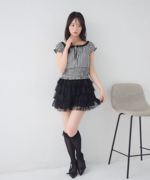 ems excite(エムズエキサイト)の「ウエストシャーリングCT(Tシャツ/カットソー・レディース・ブラック/ライトブルー/ダークブルー・FREE)」の7枚目の写真