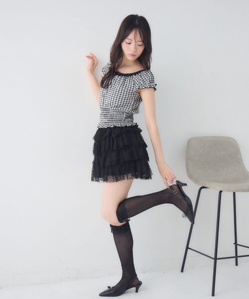 ems excite(エムズエキサイト)の「ウエストシャーリングCT(Tシャツ/カットソー・レディース・ブラック/ライトブルー/ダークブルー・FREE)」の8枚目の写真