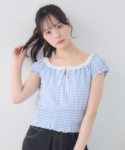 ems excite(エムズエキサイト)の「ウエストシャーリングCT(Tシャツ/カットソー・レディース・ブラック/ライトブルー/ダークブルー・FREE)」の17枚目の写真