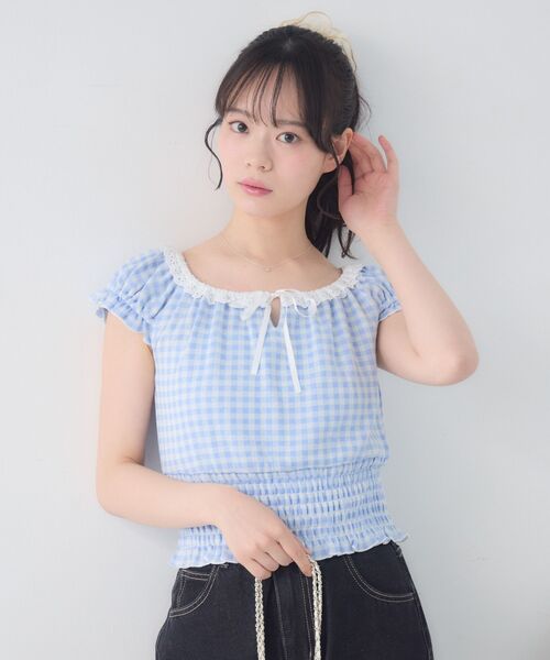 ems excite(エムズエキサイト)の「ウエストシャーリングCT(Tシャツ/カットソー・レディース・ブラック/ライトブルー/ダークブルー・FREE)」の18枚目の写真