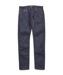 RIGID DENIM TAPERED-FIT JEANS