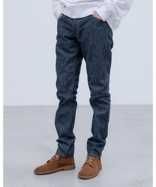 uniform experiment(ユニフォームエクスペリメント)の「RIGID DENIM TAPERED-FIT JEANS(デニムパンツ・メンズ・インディゴブルー・1/2/3/4/5)」の2枚目の写真