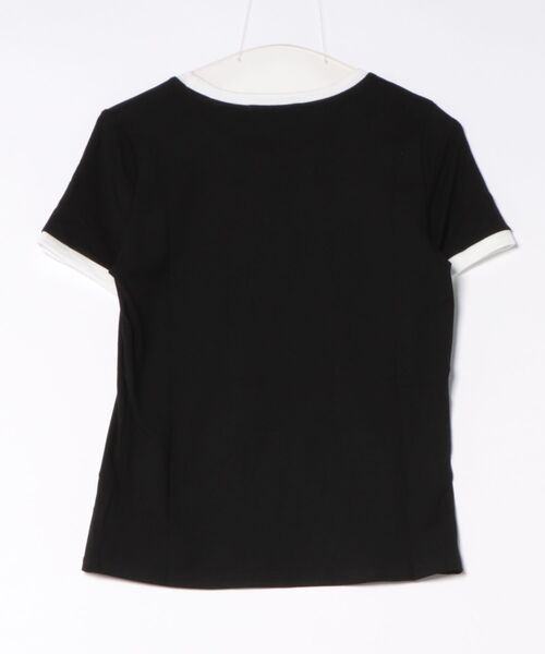 Shelly island（シェリーアイランド）の「配色リンガーTシャツ（Tシャツ/カットソー・レディース・ブラウン/ホワイト/ブラック・FREE）」の12枚目の写真