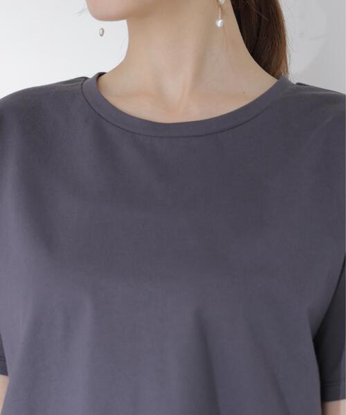 PROPORTION BODY DRESSING（プロポーションボディドレッシング）の「＜Ｅ＞見せかけレーストリムカットソー / 1216267800（Tシャツ/カットソー・レディース・ホワイト系その他/ダークグレー・FREE）」の9枚目の写真