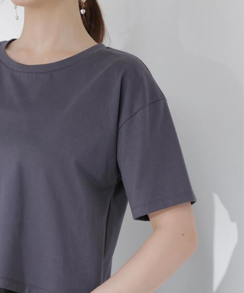 PROPORTION BODY DRESSING（プロポーションボディドレッシング）の「＜Ｅ＞見せかけレーストリムカットソー / 1216267800（Tシャツ/カットソー・レディース・ホワイト系その他/ダークグレー・FREE）」の10枚目の写真