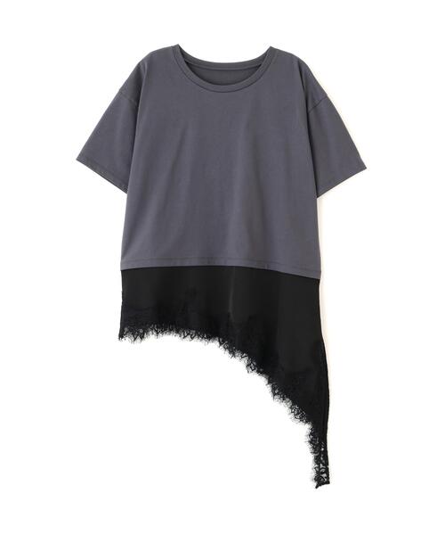 PROPORTION BODY DRESSING（プロポーションボディドレッシング）の「＜Ｅ＞見せかけレーストリムカットソー / 1216267800（Tシャツ/カットソー・レディース・ホワイト系その他/ダークグレー・FREE）」の13枚目の写真
