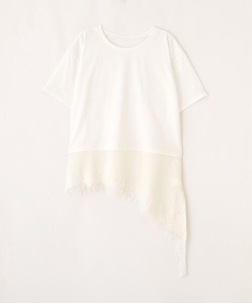 PROPORTION BODY DRESSING（プロポーションボディドレッシング）の「＜Ｅ＞見せかけレーストリムカットソー / 1216267800（Tシャツ/カットソー・レディース・ホワイト系その他/ダークグレー・FREE）」の22枚目の写真