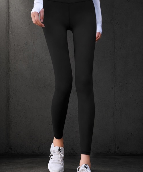 TONE SELECT GOODS（トーンセレクトグッズ）の「LESRIRE / 美脚ハイウエストエアフィットスポーツレギンス L9329（デニムパンツ・レディース・ブラック/グレー/ベージュ/ピンク・SMALL/MEDIUM/LARGE）」の7枚目の写真