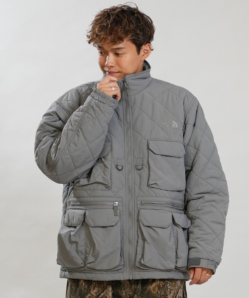 THE NORTH FACE（ザノースフェイス）の「THE NORTH FACE/ザ・ノース・フェイス QUILTING UTLITY JK ジャケット NY82630（その他アウター・メンズ・ブラック/スモークグレー・L/M/XL）」の2枚目の写真