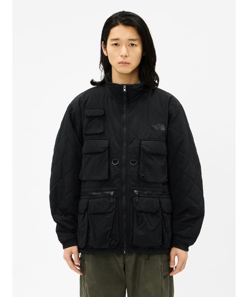 THE NORTH FACE（ザノースフェイス）の「THE NORTH FACE/ザ・ノース・フェイス QUILTING UTLITY JK ジャケット NY82630（その他アウター・メンズ・ブラック/スモークグレー・L/M/XL）」の3枚目の写真