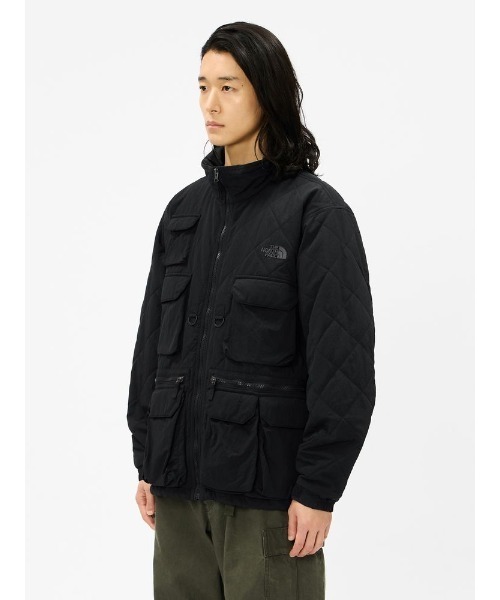THE NORTH FACE（ザノースフェイス）の「THE NORTH FACE/ザ・ノース・フェイス QUILTING UTLITY JK ジャケット NY82630（その他アウター・メンズ・ブラック/スモークグレー・L/M/XL）」の4枚目の写真