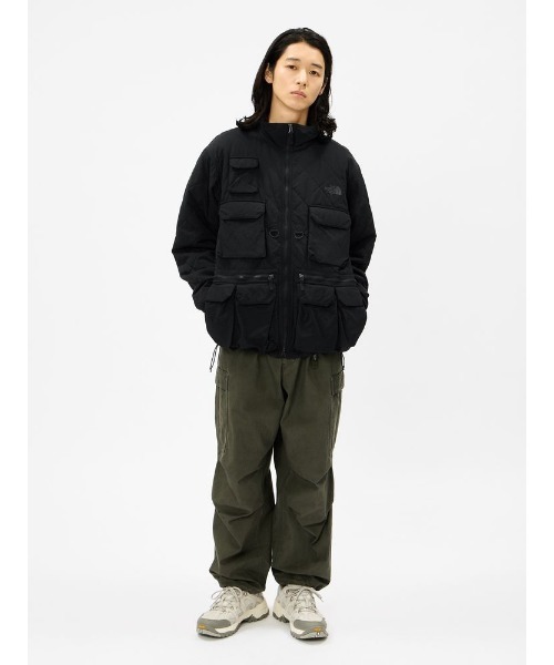 THE NORTH FACE（ザノースフェイス）の「THE NORTH FACE/ザ・ノース・フェイス QUILTING UTLITY JK ジャケット NY82630（その他アウター・メンズ・ブラック/スモークグレー・L/M/XL）」の6枚目の写真