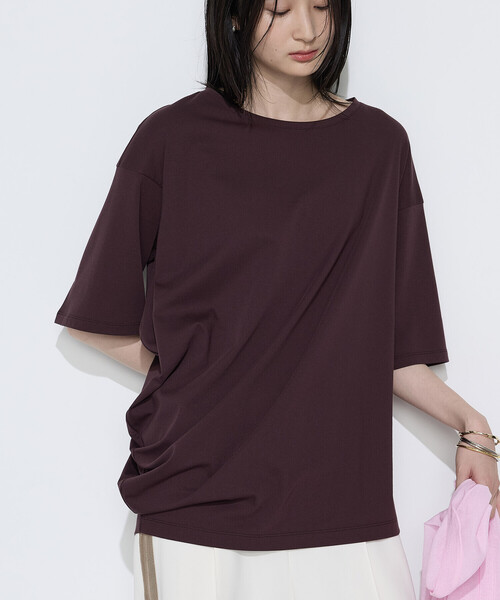 COMME CA(コムサ)の「ドライスムース/スーピマバイオスムース アシンメトリーTシャツ(Tシャツ/カットソー・レディース・ホワイト/トップグレー/ボルドー・7号/9号)」の17枚目の写真