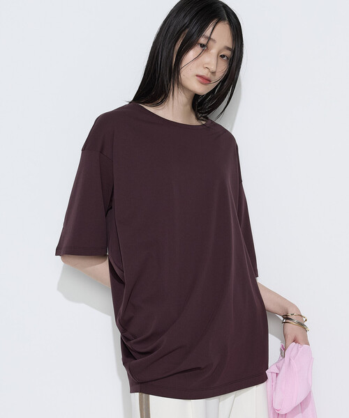 COMME CA(コムサ)の「ドライスムース/スーピマバイオスムース アシンメトリーTシャツ(Tシャツ/カットソー・レディース・ホワイト/トップグレー/ボルドー・7号/9号)」の18枚目の写真