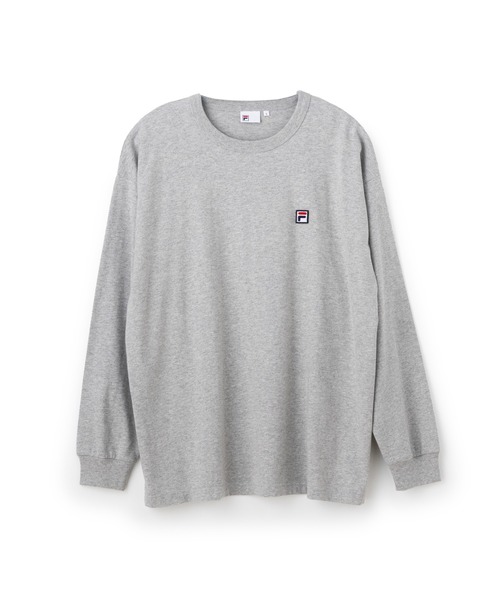 FILA（フィラ）の「ESSENTIAL LS TEE WITH CASE / エッセンンシャル　ナガソデティーシャツ（Tシャツ/カットソー・レディース・ブラック/グレー/ホワイト・L/XL/M/S）」の3枚目の写真