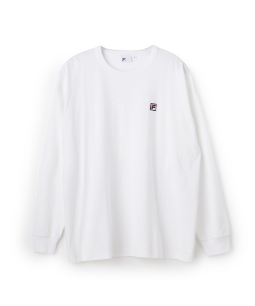 FILA（フィラ）の「ESSENTIAL LS TEE WITH CASE / エッセンンシャル　ナガソデティーシャツ（Tシャツ/カットソー・レディース・ブラック/グレー/ホワイト・L/XL/M/S）」の2枚目の写真