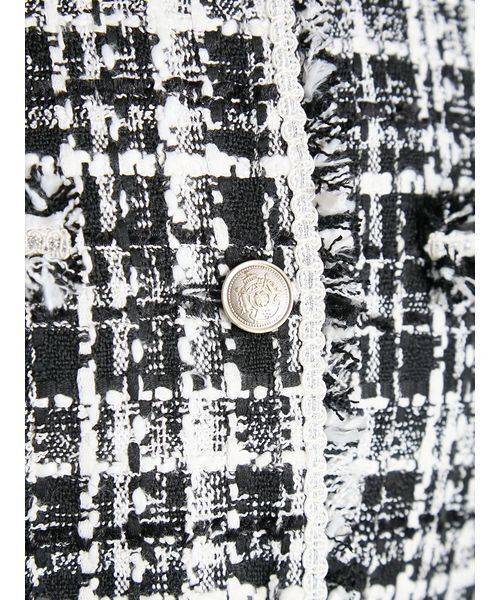 CELFORD(セルフォード)の「【セットアップ対応】ミックスツイードジャケット(テーラードジャケット・レディース・ブラック/ピンク/グリーン・38/36)」の12枚目の写真