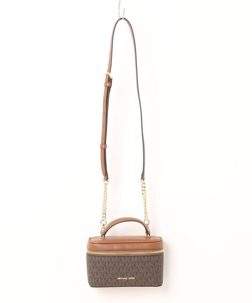MICHAEL KORS(マイケルコース)の「VIVI ヴァニティ ケース クロスボディバッグ スモール(ショルダーバッグ・レディース・ブラウン・FREE)」の1枚目の写真