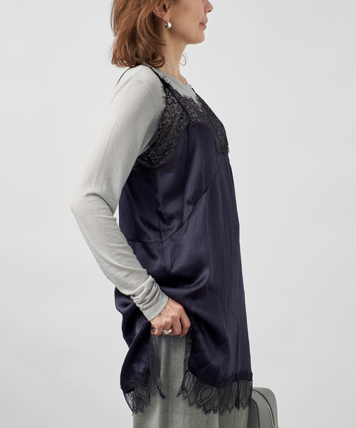 VERMEIL par iena(ヴェルメイユパーイエナ)の「シルク混シアーロングスリーブ(Tシャツ/カットソー・レディース・ピンク系その他/ライトイエロー/グレー/ホワイト・FREE)」の10枚目の写真