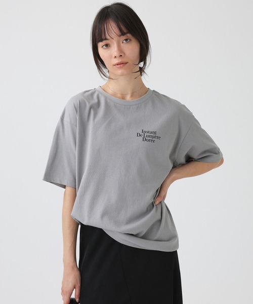＋81BRANCA（ハチイチブランカ）の「【81BRANCA】＜別注＞Petillant TEE（Tシャツ/カットソー・レディース・グレー/ホワイト・フリー）」の2枚目の写真