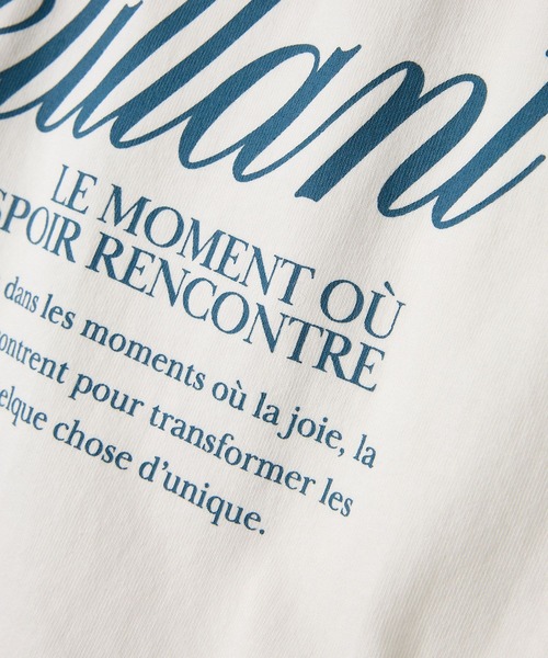 ＋81BRANCA（ハチイチブランカ）の「【81BRANCA】＜別注＞Petillant TEE（Tシャツ/カットソー・レディース・グレー/ホワイト・フリー）」の3枚目の写真
