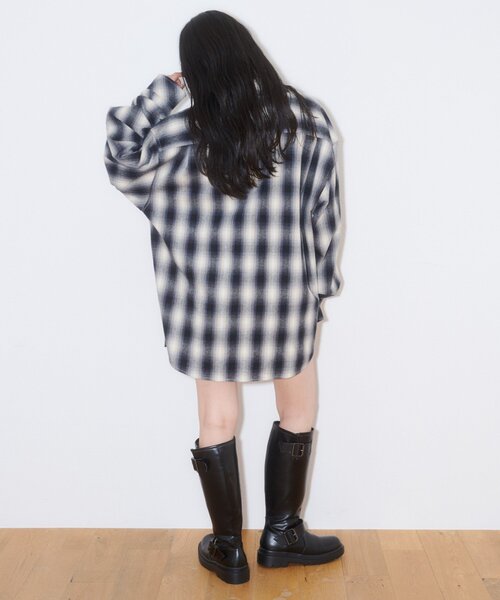 CIAOPANIC TYPY(チャオパニックティピー)の「ミリオンドライチェックネルシャツ(シャツ/ブラウス・レディース・レッド/ブラック/グリーン・LARGE/MEDIUM)」の9枚目の写真
