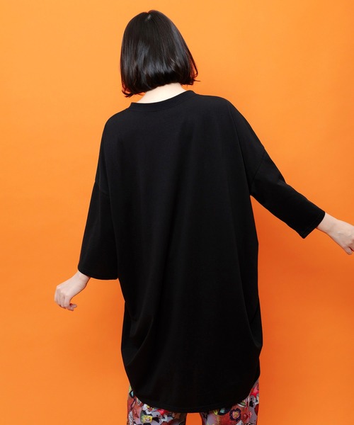ScoLar(スカラー)の「162749:パフェガール リボン付き接触冷感チュニック(チュニック・レディース・チャコールグレー/ブラウン/ブラック/パープル・M)」の8枚目の写真