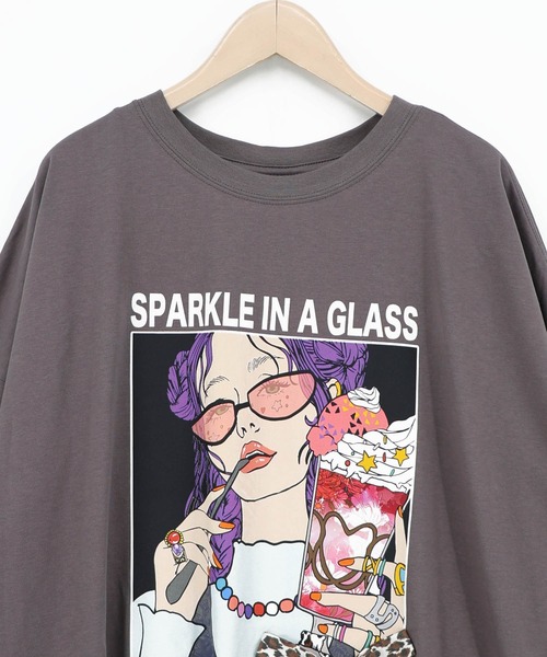 ScoLar(スカラー)の「162749:パフェガール リボン付き接触冷感チュニック(チュニック・レディース・チャコールグレー/ブラウン/ブラック/パープル・M)」の16枚目の写真
