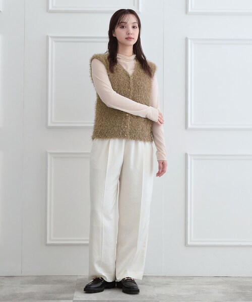 DRESSTERIOR(ドレステリア)の「フェザーヤーン2WAYニットプルオーバー(ニット/セーター・レディース・ブラウン系その他・36/38)」の10枚目の写真