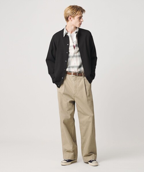 BEAUTY&YOUTH UNITED ARROWS(ビューティーアンドユースユナイテッドアローズ)の「フェザーヤーン クルーネック カーディガン ウォッシャブル(カーディガン/ボレロ・メンズ・ナチュラル/ブラック・S/M/XL/L)」の8枚目の写真