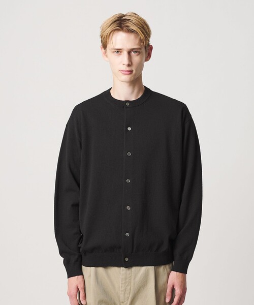 BEAUTY&YOUTH UNITED ARROWS(ビューティーアンドユースユナイテッドアローズ)の「フェザーヤーン クルーネック カーディガン ウォッシャブル(カーディガン/ボレロ・メンズ・ナチュラル/ブラック・S/M/XL/L)」の12枚目の写真