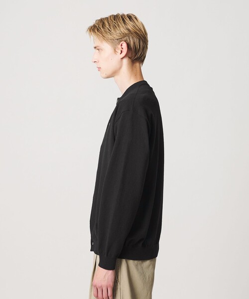 BEAUTY&YOUTH UNITED ARROWS(ビューティーアンドユースユナイテッドアローズ)の「フェザーヤーン クルーネック カーディガン ウォッシャブル(カーディガン/ボレロ・メンズ・ナチュラル/ブラック・S/M/XL/L)」の3枚目の写真