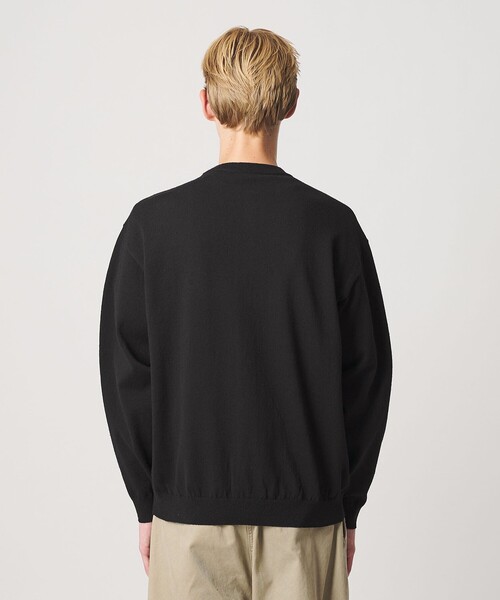 BEAUTY&YOUTH UNITED ARROWS(ビューティーアンドユースユナイテッドアローズ)の「フェザーヤーン クルーネック カーディガン ウォッシャブル(カーディガン/ボレロ・メンズ・ナチュラル/ブラック・S/M/XL/L)」の4枚目の写真