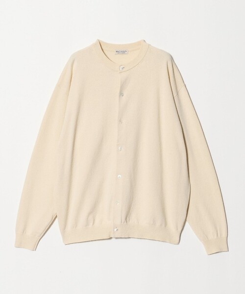 BEAUTY&YOUTH UNITED ARROWS(ビューティーアンドユースユナイテッドアローズ)の「フェザーヤーン クルーネック カーディガン ウォッシャブル(カーディガン/ボレロ・メンズ・ナチュラル/ブラック・S/M/XL/L)」の5枚目の写真