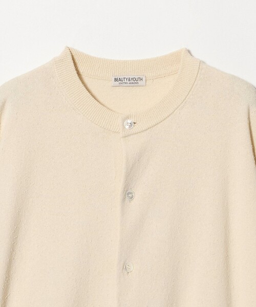BEAUTY&YOUTH UNITED ARROWS(ビューティーアンドユースユナイテッドアローズ)の「フェザーヤーン クルーネック カーディガン ウォッシャブル(カーディガン/ボレロ・メンズ・ナチュラル/ブラック・S/M/XL/L)」の7枚目の写真
