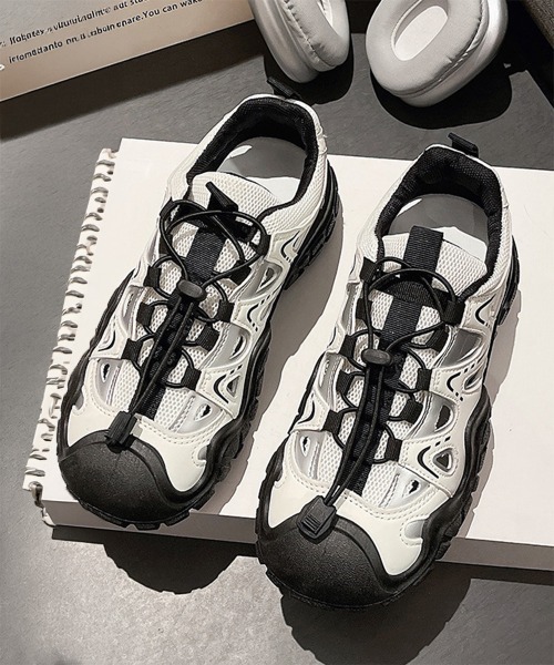 Miniministore（ミニミニストア）の「厚底スニーカーサンダル スポーツサンダル（スニーカー・レディース・ブラック/ベージュ/ピンク・22.5cm/23.5cm/24.5cm/23.0cm/24.0cm）」の11枚目の写真