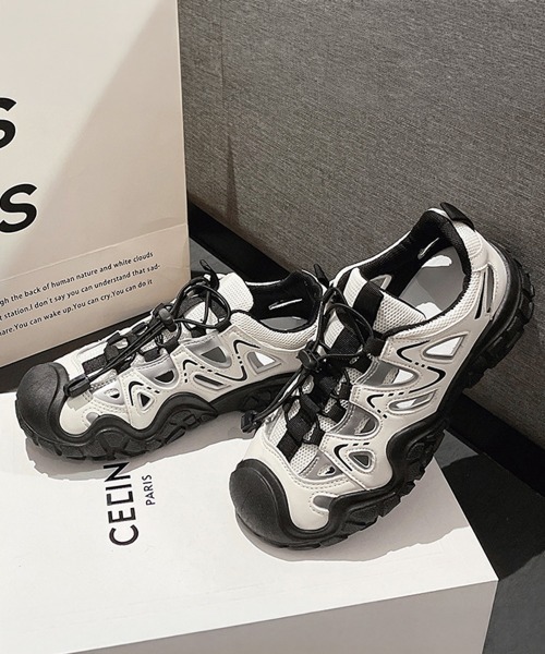 Miniministore（ミニミニストア）の「厚底スニーカーサンダル スポーツサンダル（スニーカー・レディース・ブラック/ベージュ/ピンク・22.5cm/23.5cm/24.5cm/23.0cm/24.0cm）」の8枚目の写真