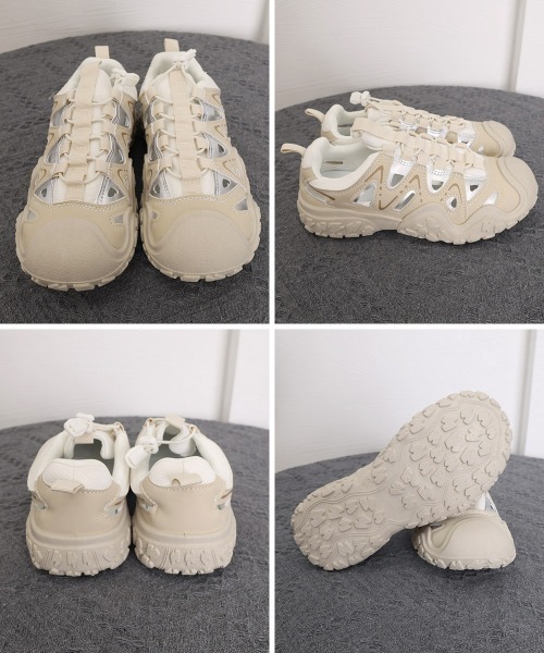 Miniministore（ミニミニストア）の「厚底スニーカーサンダル スポーツサンダル（スニーカー・レディース・ブラック/ベージュ/ピンク・22.5cm/23.5cm/24.5cm/23.0cm/24.0cm）」の6枚目の写真