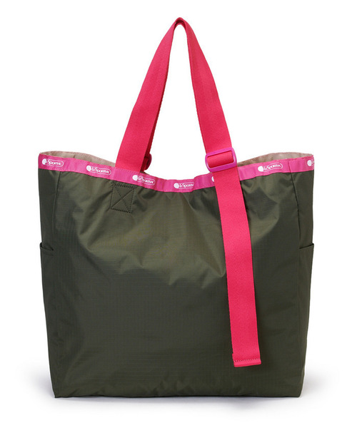 LeSportsac(レスポートサック)の「LG HANDLE ADJ TOTE アボカド/ベージュピンクウェビング(トートバッグ・レディース・グリーン・FREE)」の6枚目の写真