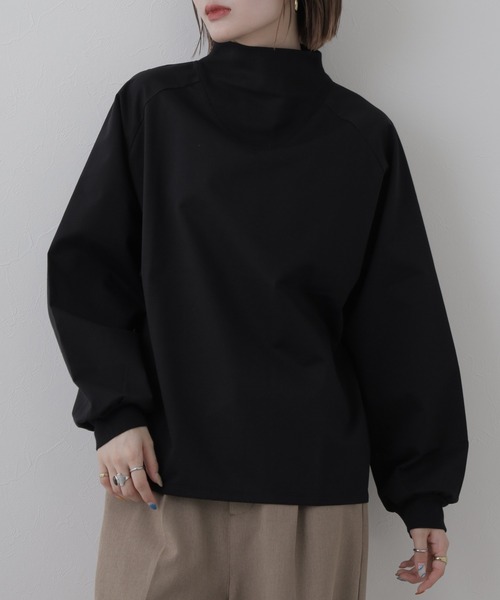 FUNALIVE（ファンアライブ）の「Typewriter High-neck Tops タイプライターハイネック トップス 長袖（シャツ/ブラウス・レディース・オフホワイト/ブラック・FREE）」の13枚目の写真