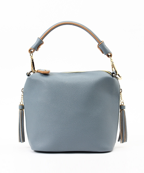 INTERPLANET WINGS（インタープラネットウィング）の「カラー合皮バッグ（トートバッグ・レディース・オレンジ/ブルー/グリーン/アイボリー・FREE）」の4枚目の写真