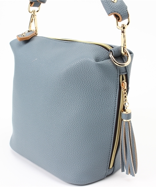 INTERPLANET WINGS（インタープラネットウィング）の「カラー合皮バッグ（トートバッグ・レディース・オレンジ/ブルー/グリーン/アイボリー・FREE）」の7枚目の写真