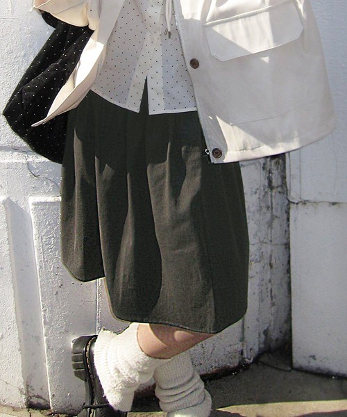 core core(コアコア)の「切替ひざ丈スカート(スカート・レディース・グレー/ブラック・S/L/M)」の15枚目の写真