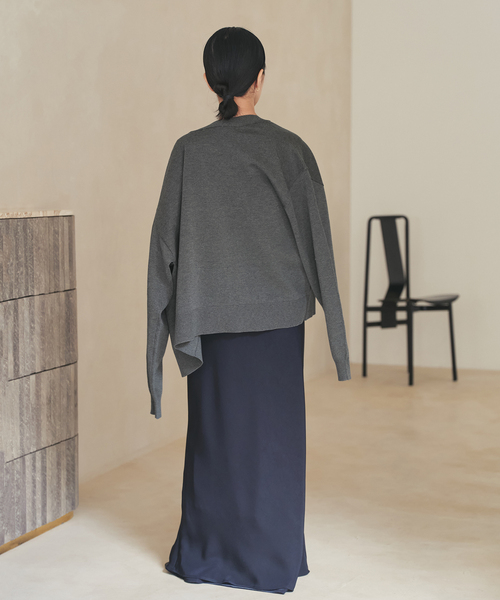 plage(プラージュ)の「《一部店舗・WEB限定追加》sweat kn nuance カーディガン 2(カーディガン/ボレロ・レディース・チャコールグレー/ライトグレー・FREE)」の13枚目の写真