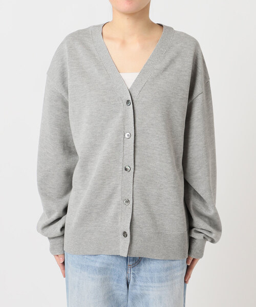 plage(プラージュ)の「《一部店舗・WEB限定追加》sweat kn nuance カーディガン 2(カーディガン/ボレロ・レディース・チャコールグレー/ライトグレー・FREE)」の6枚目の写真
