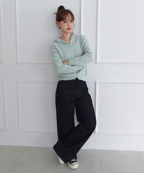 by muni:r（バイ ムニール）の「キャンディ フード ニットカーディガン/2026 AW COLLECTION（ニット/セーター・レディース・ライトグリーン/スカイブルー/ライトピンク・FREE）」の18枚目の写真