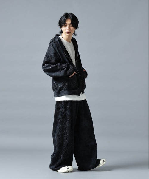 DANKE SCHON（ダンケシェーン）の「DankeSchon/ダンケシェーン/BIJOU SWEAT PANTS（スウェットパンツ・メンズ・グレー/ブラック・L/M）」の5枚目の写真