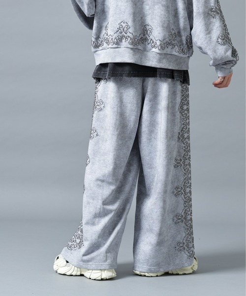 DANKE SCHON（ダンケシェーン）の「DankeSchon/ダンケシェーン/BIJOU SWEAT PANTS（スウェットパンツ・メンズ・グレー/ブラック・L/M）」の7枚目の写真