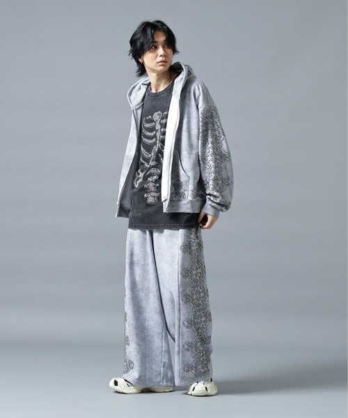 DANKE SCHON（ダンケシェーン）の「DankeSchon/ダンケシェーン/BIJOU SWEAT PANTS（スウェットパンツ・メンズ・グレー/ブラック・L/M）」の8枚目の写真