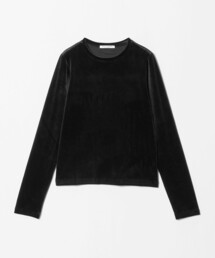 ベロア ロングスリーブTシャツ ウォッシャブル